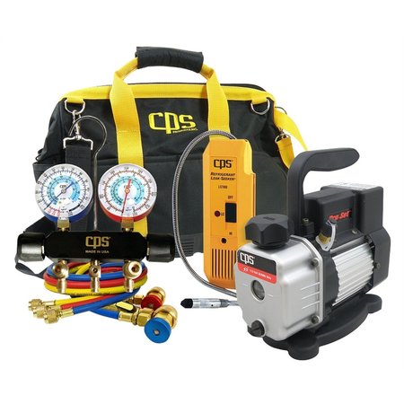 CPS PRODUCTS Quality Manifold, Pump and Leak Detector Kit KTBLM1